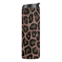 Grey Brown Black Leopard Animal Print