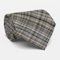 Grey Brown Neutral Plaid Boho