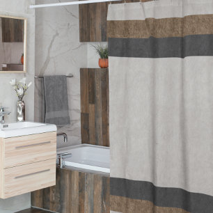 Grey Brown Tan Taupe Stripe Colour Block