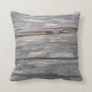 grey brown timber : almost solid brown grey pillow