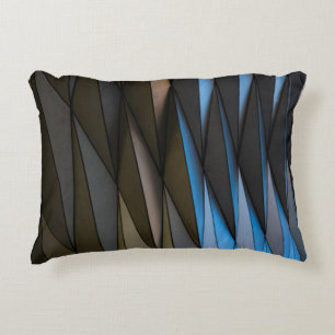 Grey building accent pillow