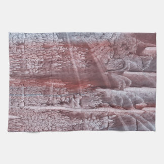 Grey burgundy watercolor kitchen towel