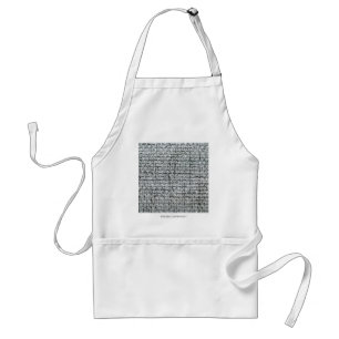 Grey Burlap Standard Apron