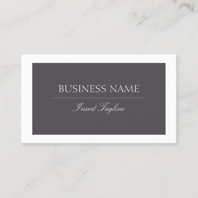 Grey Business Card (Front)