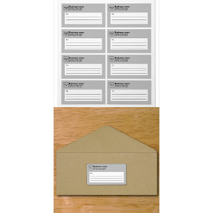 Grey Business Shipping Label