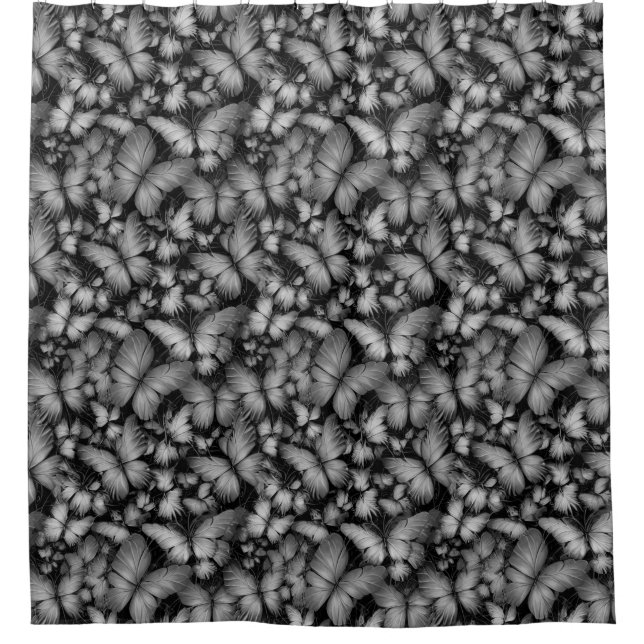 Grey Butterflies Print (Front)