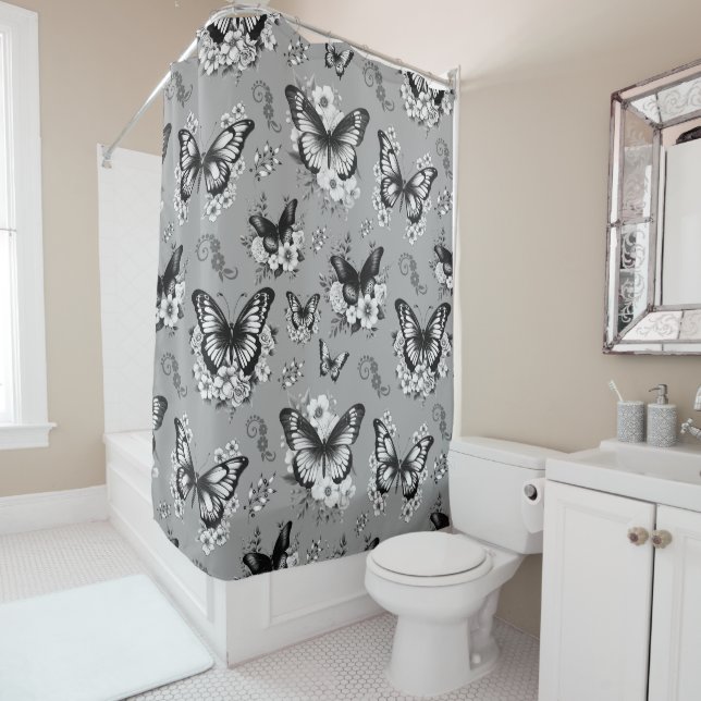 Grey Butterfly Pattern (In Situ)