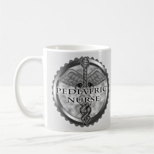Grey caduceus Pediatric Nurse Coffee Mug