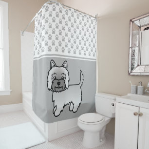 Grey Cairn Terrier Dog Illustration & Paws Grey