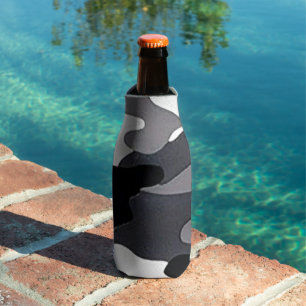 Grey Camo Bottle Cooler