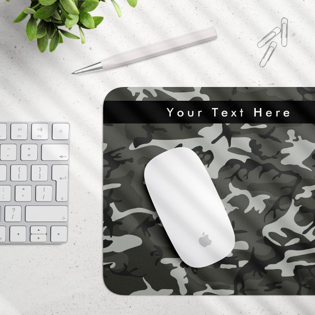 Grey Camo, Camouflage, Military, Army Mouse Pad (Creator Uploaded)