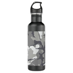 Grey Camo Steel 24 oz. water bottle
