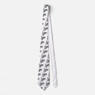 Grey Camoflage Snowmobiler Tie