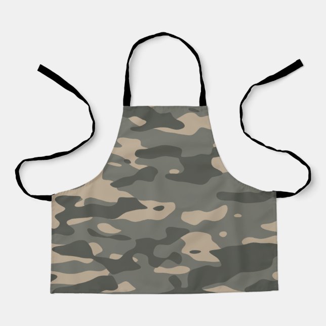 Grey camouflage apron (Front)
