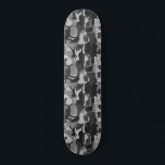 Grey Camouflage Cats Pattern Grey Kitty Cats Camo Skateboard<br><div class="desc">Cat Lover's Skateboard. Grey camouflage pattern with cute,  funny and cool cats and kittens. Visit Jenn’s Doodle World for even more products with this original cats design,  as well as more pet themed gifts.</div>