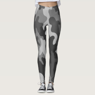 Grey Camouflage Leggings