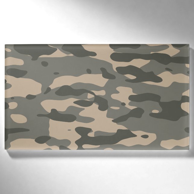 Grey camouflage name tag (Front)