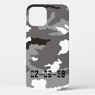 Grey camouflage pattern Case-Mate iPhone case
