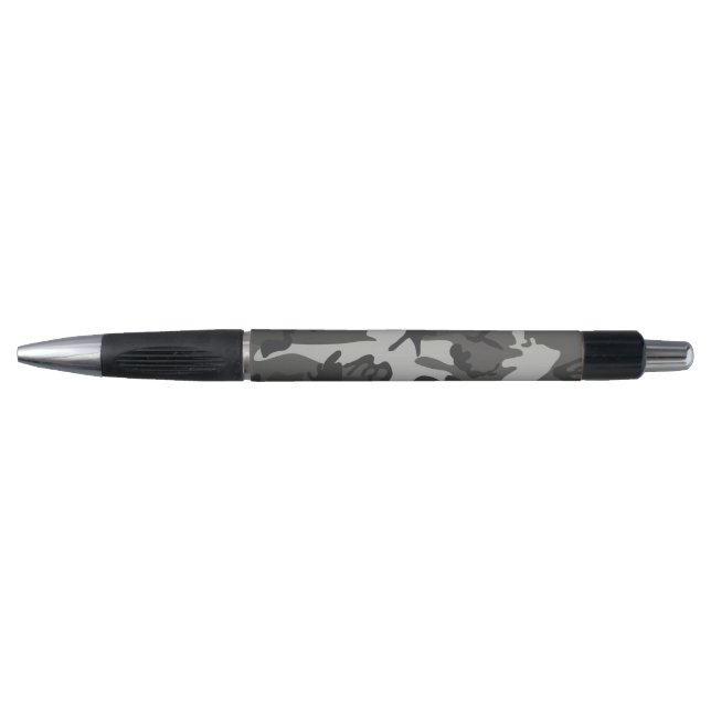 Grey Camouflage Pattern, Military Pattern, Army Pen (Front)