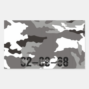 Grey camouflage pattern sticker