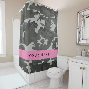 Grey Camouflage Pattern, Your name, Personalize