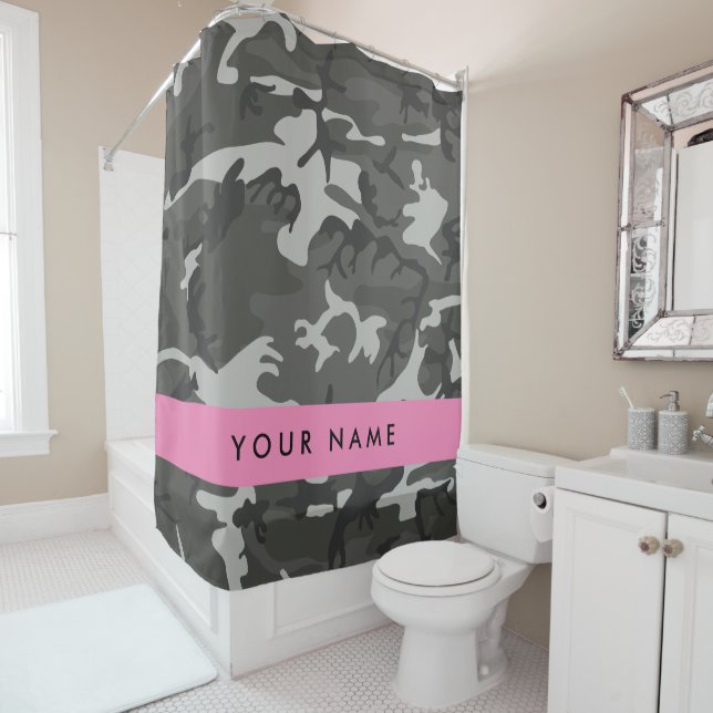 Grey Camouflage Pattern, Your name, Personalize (In Situ)