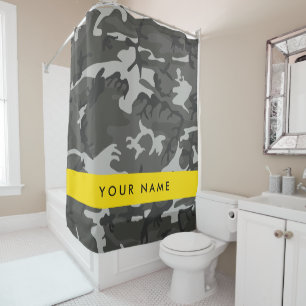 Grey Camouflage Pattern, Your name, Personalize