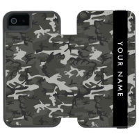 Grey Camouflage Pattern, Your name, Personalize