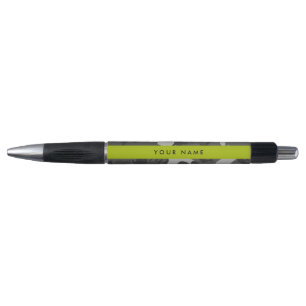 Grey Camouflage Pattern, Your name, Personalize Pen