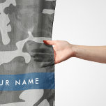 Grey Camouflage Pattern, Your name, Personalize Scarf<br><div class="desc">Elegant,  stylish and sophisticated camouflage pattern in grey colour. Modern and trendy gift,  perfect for the military lover in your life. Personalize by adding your name,  nickname,  monogram or initials.</div>