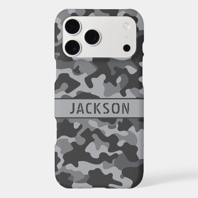 Grey Camouflage Personalized (Back)