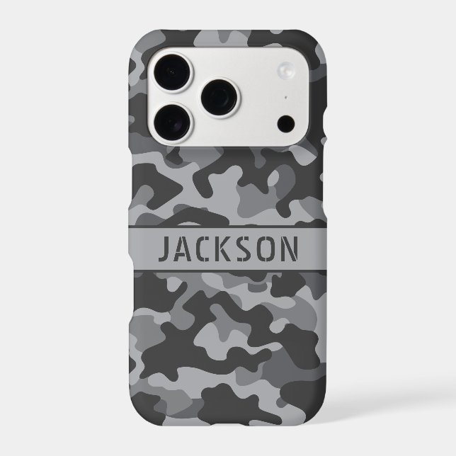 Grey Camouflage Personalized (Back)