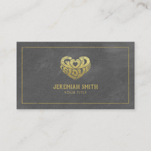 Grey Canvas God Is Love Christian Church Pastor Appointment Card