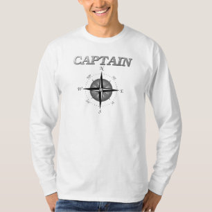 Grey Captain with Compass Rose T-Shirt