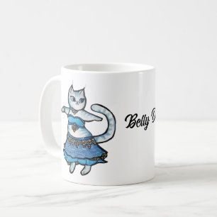 Grey Cat Belly Dancer                              Coffee Mug