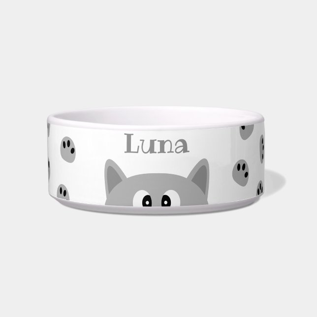 Grey Cat Bowl (Front)