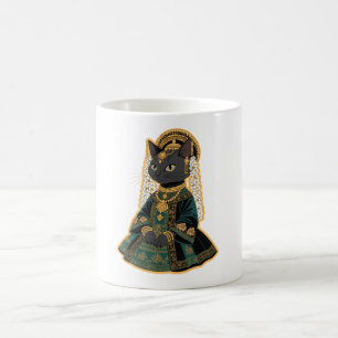 Grey Cat Bridal Goddess Coffee Mug