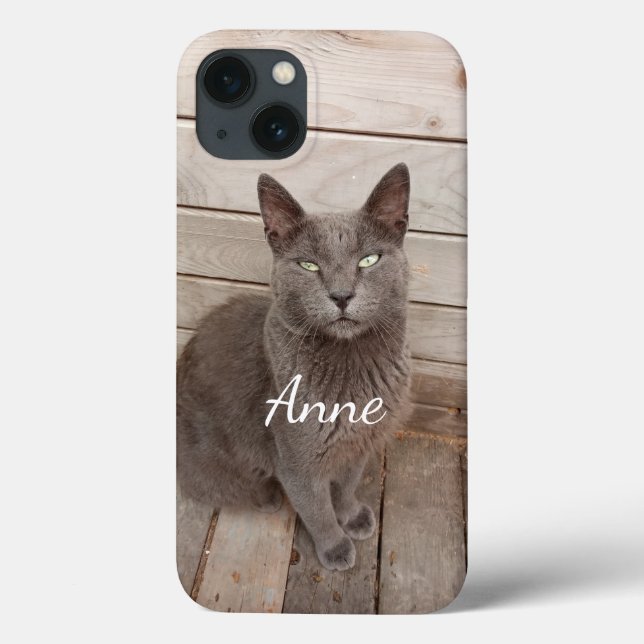 Grey Cat Case-Mate iPhone Case (Back)
