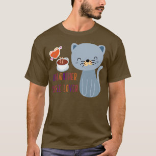 Grey Cat Mother Coffee Lover Cat Mother Coffee Lov T-Shirt