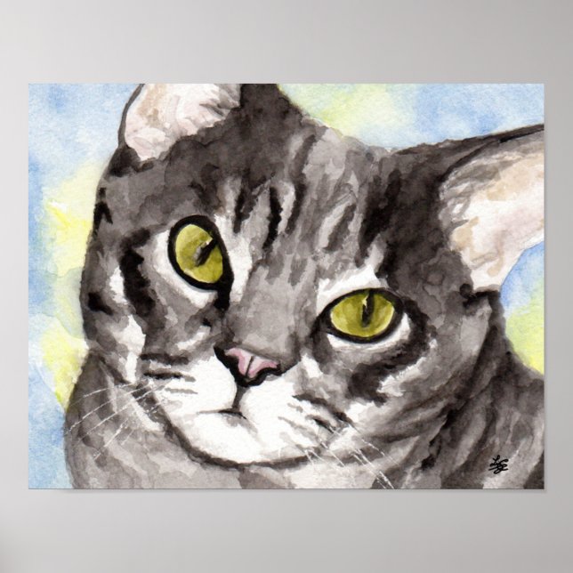 Grey Cat Poster (Front)