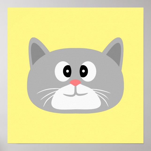 Grey Cat Poster (Front)