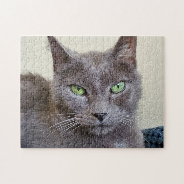 Grey cat puzzle (Horizontal)