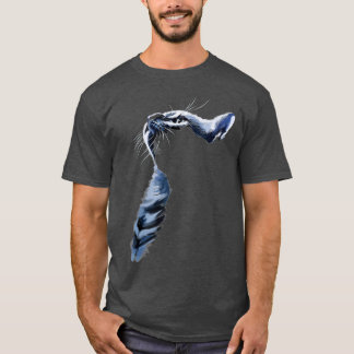Grey Cat Shadowed Cats Gifts T-Shirt