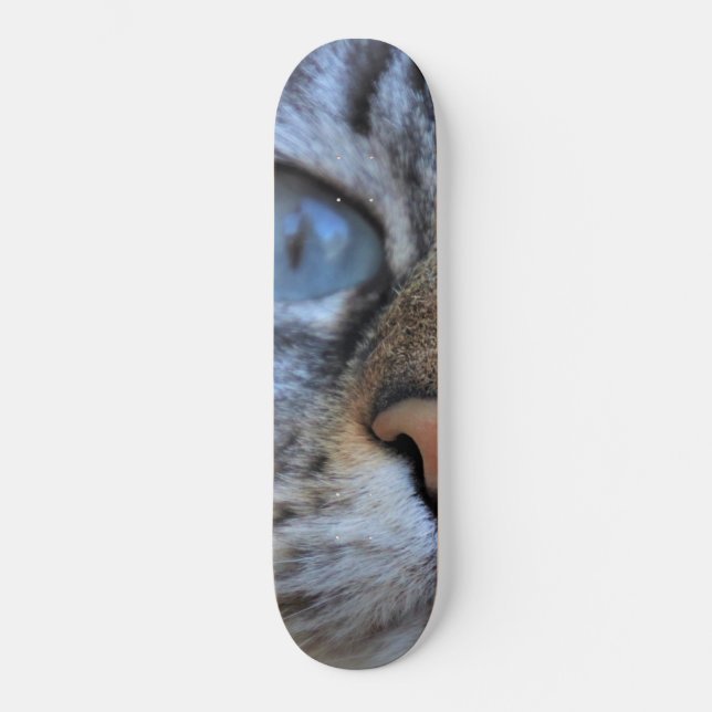 Grey Cat Skateboard (Front)