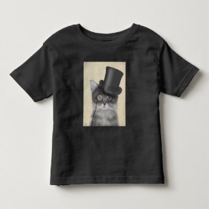 Grey Cat with Top Hat