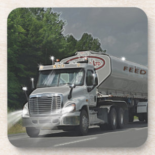 Grey Cattle Feed Cistern Truck for Truckers & Kids Coaster
