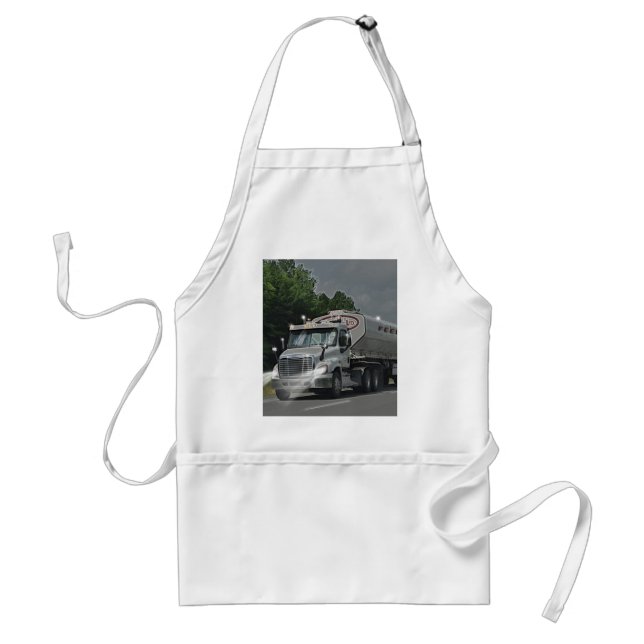 Grey Cattle Feed Cistern Truck for Truckers & Kids Standard Apron (Front)