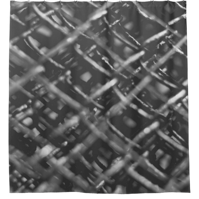 Grey chain link fence (Front)