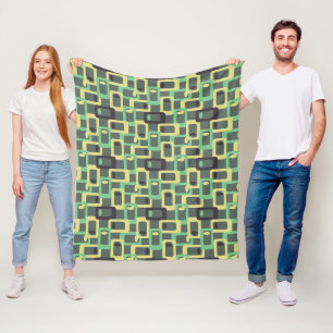 Grey Chain Link Fleece Blanket