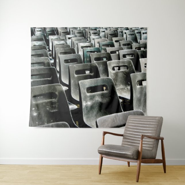 Grey Chairs Tapestry (In Situ (Horizontal))